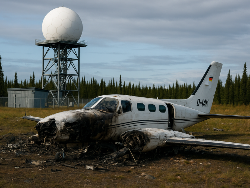 Cessna 441 da Security Aviation cai próximo a estação de radar no Alasca e mata oito pessoas