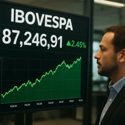 Ibovespa fecha em alta e supera 187 mil pontos com apoio do exterior e repercussão de nova pesquisa
