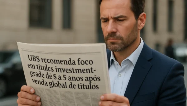 UBS recomenda foco em títulos investment‑grade de 3 a 5 anos após venda global de títulos