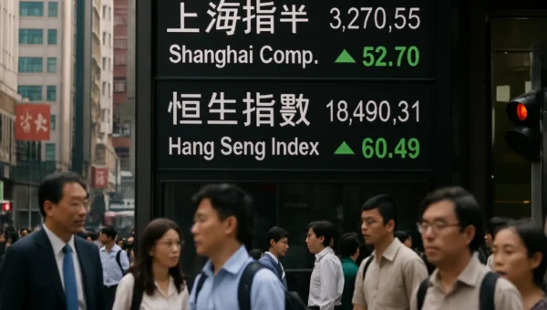 Mercados da China e de Hong Kong sobem; venda em tecnologia perde força em 25 de junho de 2026